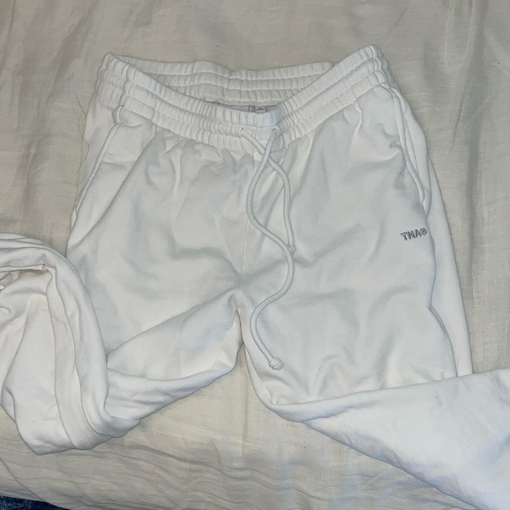 Aritzia Tna terry fleece boyfriend fit sweats